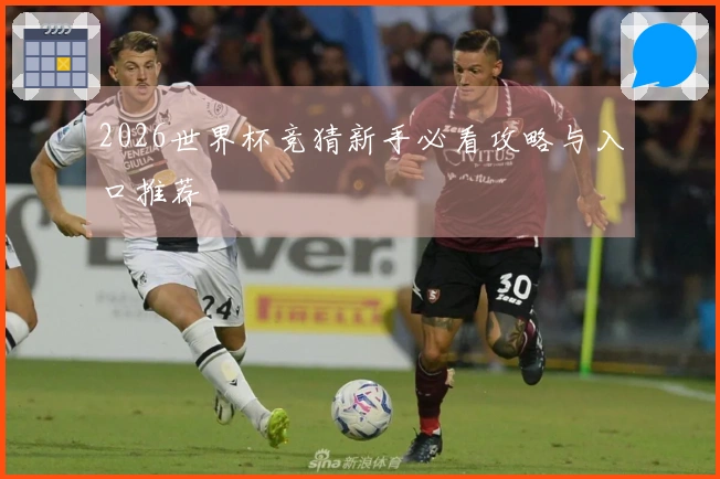 2026世界杯竞猜新手必看攻略与入口推荐